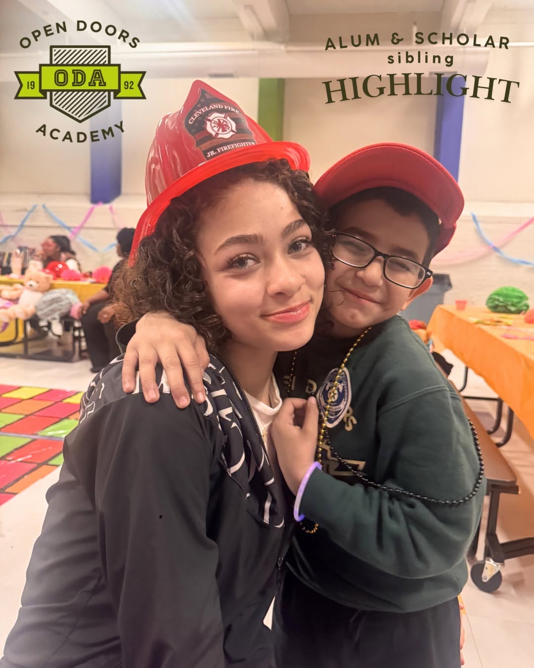 As a @garrettmorgan_leadership ODA alum, Jade R. reflected on her experience at ODA’s Summer Camp last year alongside her younger brother, @bpswillard elementary scholar Januel. While she was growing as a scholar herself, she also got to experience the program through the eyes of a big sister watching her brother come out of his shell and grow in confidence.

Before ODA, Jade shared that Januel was very quiet and mostly kept to himself. But during camp, she saw him begin to open up, make friends, and come home excited to talk about his day.

“It meant a lot because I got to spend time with him outside of being home and I got to see him how he is around other kids as well,” Jade shared.

Now, Jade is attending Tri-C, majoring in sonography, while working full-time as an assistant manager. She says the communication and confidence she built through ODA continue to help her every day in college and at work.

As we get ready to kick off Season 1 Summer Camp next week, we’re excited for another summer full of growth, connection, and memories for scholars and families across our community.
