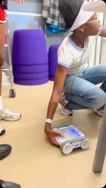 Every line of code is an opportunity to solve a problem.

During a visit to @cle_state our middle school scholars programmed tracked robots to navigate a course, testing, adjusting, and trying again until they got it right.

Then, after putting their coding skills to the test…

BattleBots.

Thank you to our partners at Cleveland State for creating a hands-on experience that challenged our scholars to think critically, collaborate, and have a little fun along the way.